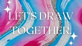 Fun Easy Abstract Artwork with a touch of  Zentangle Pattern