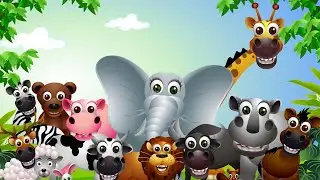 Beautiful Farm Animals And Wild Animals Sound,Cow, Dung, Cet, Horses, Elephants, part 5