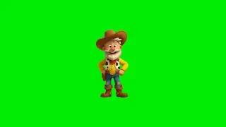 Dancing Cowboy (Green Screen) - Chroma Key Effect