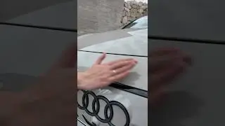 Unexpected way to open the new Audi A6 e-tron Frunk 😮! 
