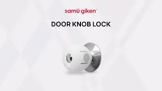 Samu Giken Door Knob Lock, Model: SL-DKL3202GW (2 pcs)