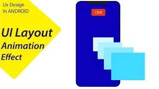 Layout Animation pop effect   [ UI design android ] 2019
