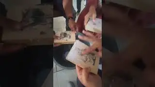 TRANSFER FOTO KE KAYU | PELATIHAN #ideusaha #woodart #woodcraft #shorts #umkm