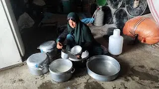 The skills of a nomadic family in the village