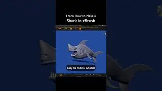 Zbrush Tutorial for Beginners - Making a Shark 
