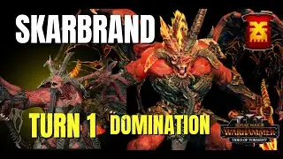 How to Dominate Turn 1 as Skarbrand | Khorne Beginner Guide - Warhammer 3 (Tides of Torment)