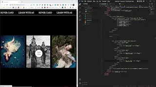 Custom Mouse Cursor For Hover Cards With Marquee Text -  HTML, CSS Only, and JavaScript!