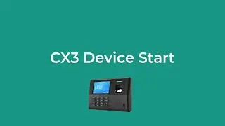 Fingerprint & Card Time Clock CX3 Device Start | Anviz