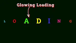 CSS3 Glowing Loading Animation Effects || Using HTML5 & CSS3 Video Tutorials.