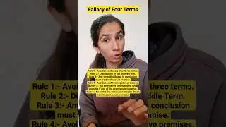 1. Fallacy of Four Terms | Formal Fallacies | Logical Reasoning/UGC NET Paper-1 