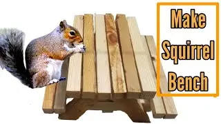 DIY Squirrel Picnic Table | Upcycled Wood Project