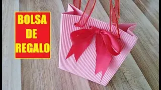 COMO HACER BOLSA DE REGALO CON PAPEL CORRUGADO | #CarmenCooldeVlogs