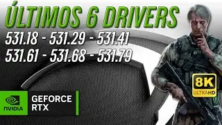 TESTE DOS DRIVERS NVIDIA 531.18 - 531.29 - 531.41 - 531.61 - 531.68 - 531.79 @nvidiabrasil