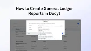 How to Create General Ledger Reports in Docyt