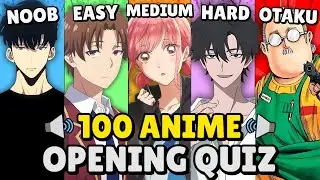 🎤 100 ANIME OPENINGS QUIZ【ROOKIE ➜ OTAKU】ULTIMATE CHALLENGE! 🔥🤯