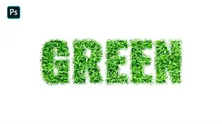 How to Create Grass Text Effect in Photoshop | Grass Text Effect | Photoshop Tutorial