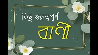হাদিসের বাণী, মহানবী (সা.) এর বাণী, Words of the Quran & Hadith Bangla