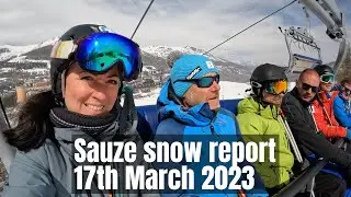 Sauze d'Oulx snow report 17:03:23