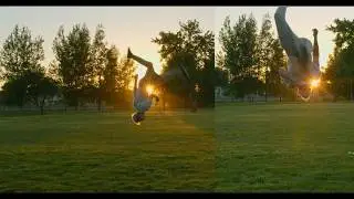 Backflip Front and Side View Reference- Animation Reference Videos