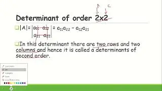 1) Unit-1: Determinants, Determinant of  2X2, find the value of second order determinant