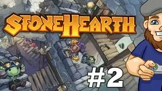 Town Alert saves lives. | Stonehearth Alpha 17 | Let's Play #2