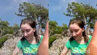 Vegas Pro 14 Split Screen Colour Corrected Comparison