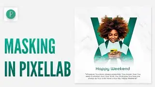 Masking in Pixellab Part 1 😱 (How to easily mask letters with an image in Pixellab)