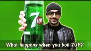 What happens when you boil 7 UP?