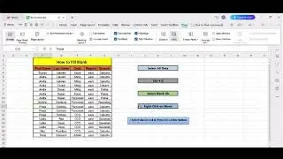 Blank Cell Fill idea | Using Excel |