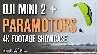 DJI Mini 2 Drone Flying With PARAMOTORS in Sweden (4K)