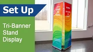 Tri-Banner Stand Display Setup (Vispronet)