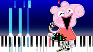 Friday Night Funkin' VS Corrupted Peppa Pig Week ! Pibbified Pig (Piano Tutorial)