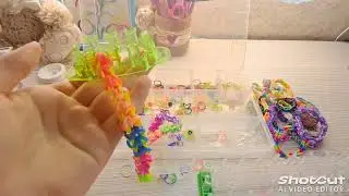 Плетëм браслетик Майами  из резиночек/На станке, рогатке