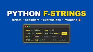 Python f-strings Explained | Python Tutorial for Beginners #14