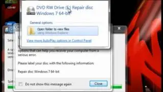 How to create a repair disc on windows 7