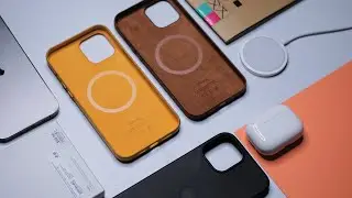 iPhone 12 Pro Max Leather Case with Magsafe Review - California Poppy, Saddle Brown & Black Leather