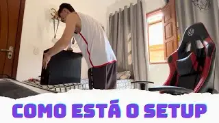 Mostrando como está o quarto - setup e limpando o pc!