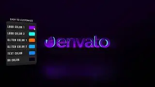 Glitch Neon Logo Reveal - Logo Stings | After Effect Template