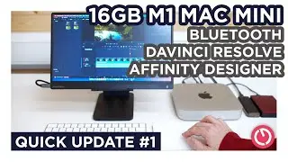 16GB M1 Mac Mini - Bluetooth, DaVinci Resolve 17 & Affinity Designer