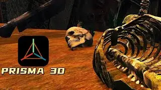 PRISMA 3D GHOST HOUSE ANIMATION VIDEO|[SKELETON 🦴 BODY FULL HD |]#3dmodeling #prisma3d #greensreen