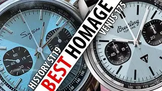 Sugess Pilot Watch ST1906 | ST1901 V2 & History of Chronograph with Venus 175 movement