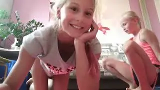 Yoga Challenge Girls Gymnastics -Alina & Evelina -Our Stretching, Flexibility Lesson in Odessa