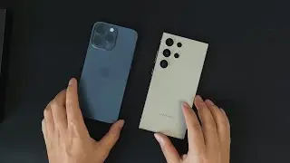 Galaxy S24 Ultra Unboxing & Comparison With iPhone 15 Pro Max - Samsung Vs Apple!