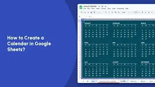 How to Create a Calendar in Google Sheets? | Google Sheets Tutorials | Trainn