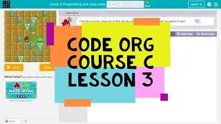 Code.org Course C Lesson 3 Programming with Angry Birds - Express Course Lesson 1 Answers