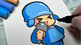 Drawing  Friday Night Funkin Pocoyo (FNF MOD/Bomblitz)