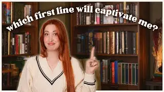rating the first line of every book on my TBR bookshelf to find my favourite (& then reading it!) 📚