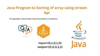 Interview based question || Sorting of array using Stream Api