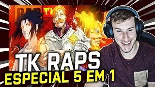 REACT 5 em 1 | TK RAPS - Então Queime/Saitama/Se Ajoelhe/Capitão América/Eu sou um Deus