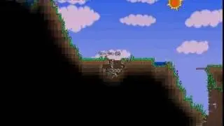 Terraria #4 - mina sem fim, ferro e ouro !